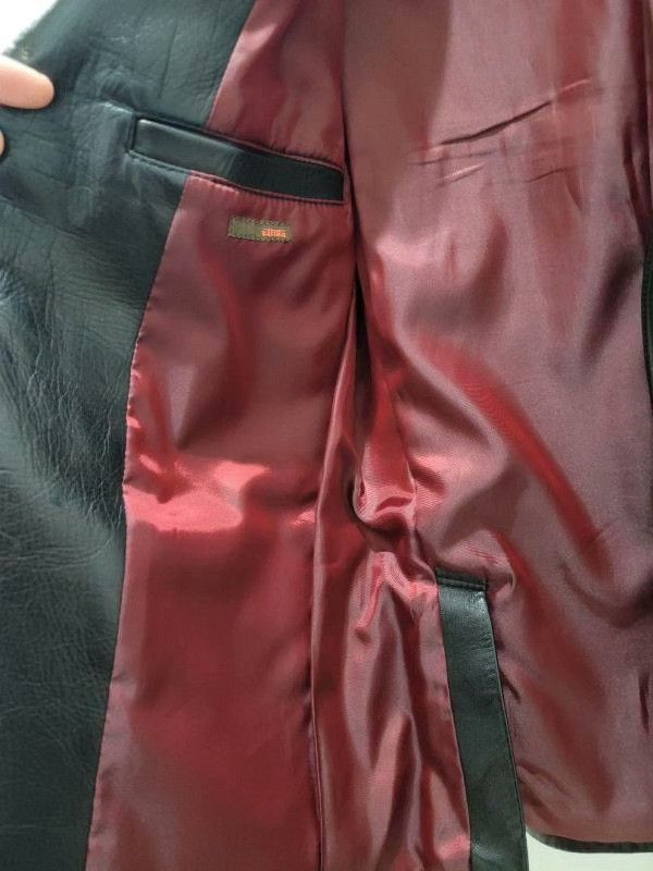 THE H.W.DOG&CO. DOG HOUSE Leather Tailored Jacket Size XS / US 0-2 / IT 36-38 - 7 Thumbnail