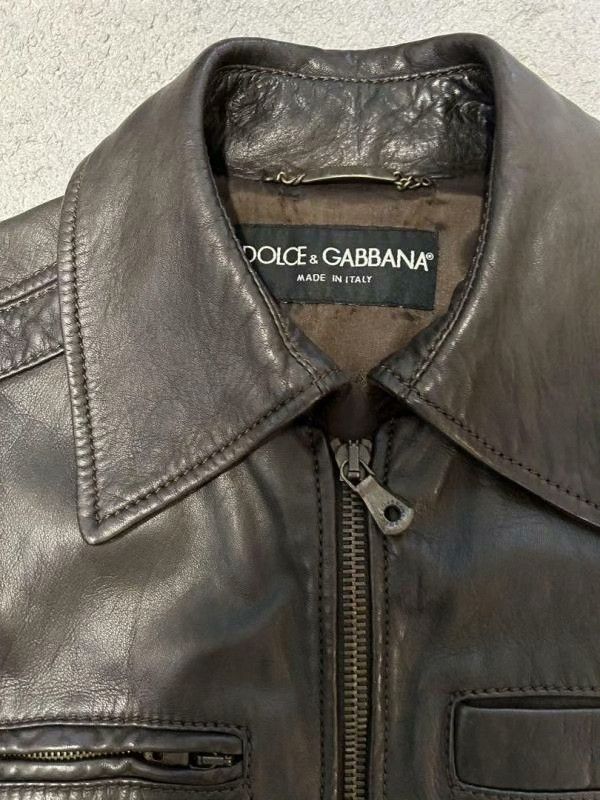 Dolce & Gabbana Dolce & Gabbana Sheepskin Leather Jacket Size US S / EU 44-46 / 1 - 2 Thumbnail