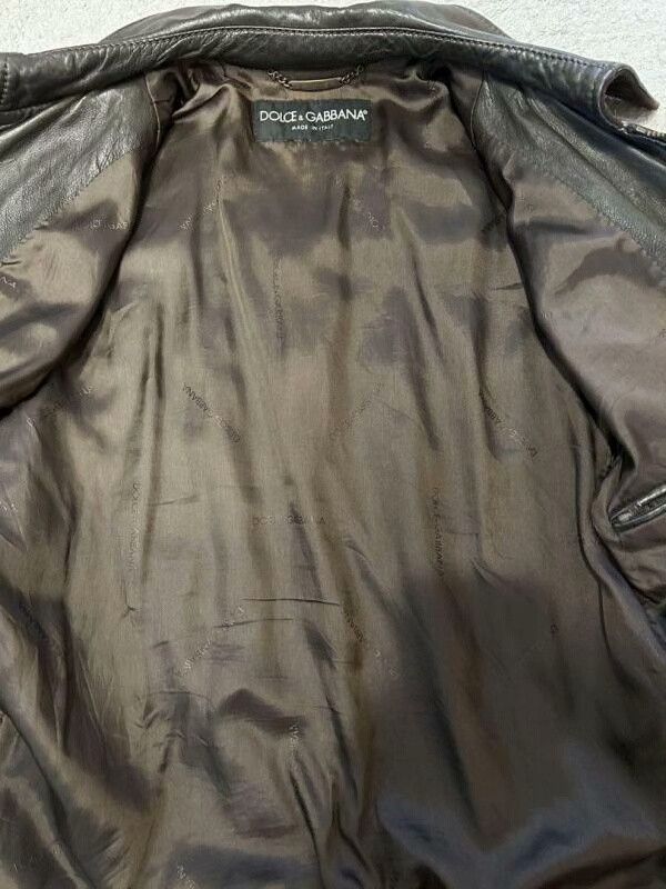 Dolce & Gabbana Dolce & Gabbana Sheepskin Leather Jacket Size US S / EU 44-46 / 1 - 7 Thumbnail