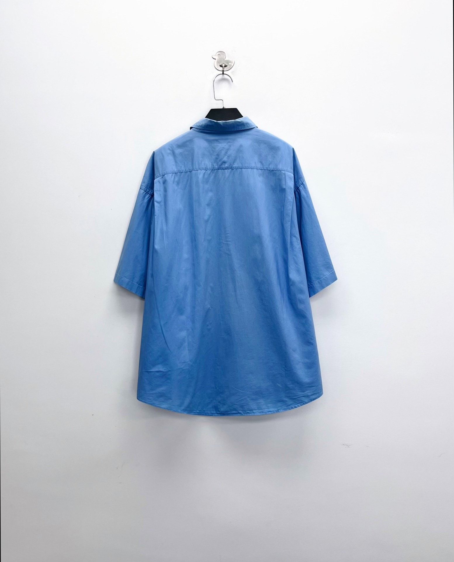 Balenciaga Balenciaga Blue Mastercard Short-Sleeve Shirt Size US M / EU 48-50 / 2 - 2 Thumbnail