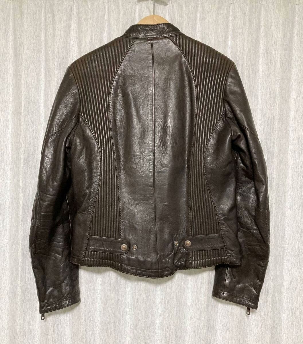 Santacroce Santacroce Brown Sheepskin Biker Leather Jacket Size US S / EU 44-46 / 1 - 2 Thumbnail