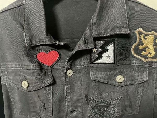 Messagerie MESSAGERIE Patch-Embellished Denim Jacket Size M / US 6-8 / IT 42-44 - 6 Thumbnail