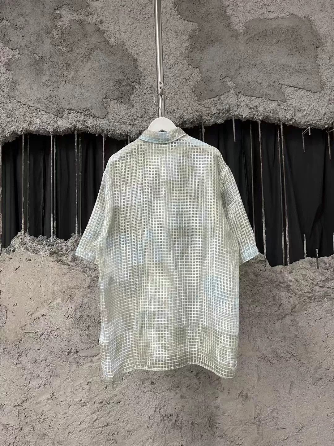 Hermes Hermes Hollow-Out Semi-Transparent Plaid Shirt Size US M / EU 48-50 / 2 - 2 Thumbnail