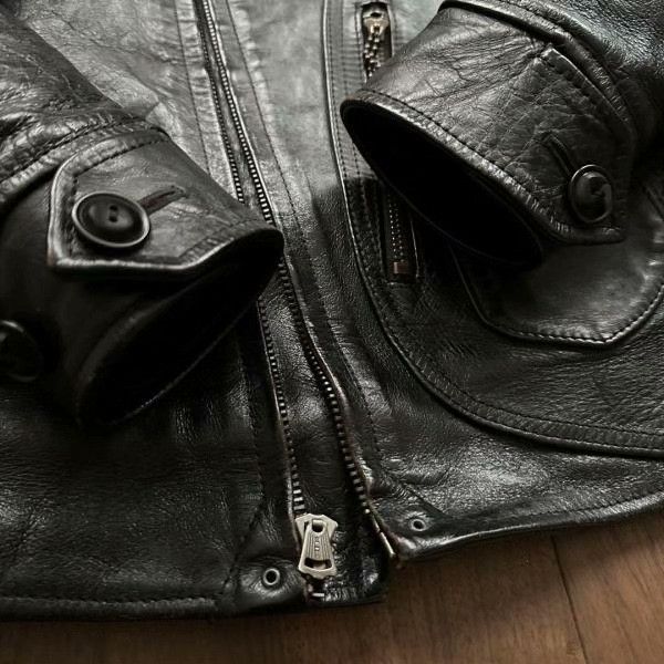 Jelado JELADO Horsehide Double Riders Jacket Japan Size US S / EU 44-46 / 1 - 5 Thumbnail