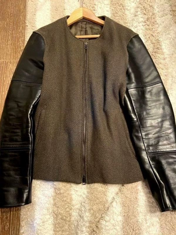 Iroquois Japan IROQUOIS Horse Leather Sleeve Baseball Jacket M Size US M / EU 48-50 / 2 - 3 Thumbnail