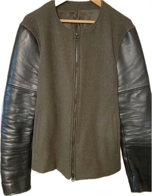 Iroquois Japan IROQUOIS Horse Leather Sleeve Baseball Jacket M Size US M / EU 48-50 / 2 - 2 Thumbnail