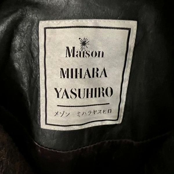 Maison MIHARA YASUHIRO MIHARA YASUHIRO Leather Rider Jacket Size US S / EU 44-46 / 1 - 3 Thumbnail