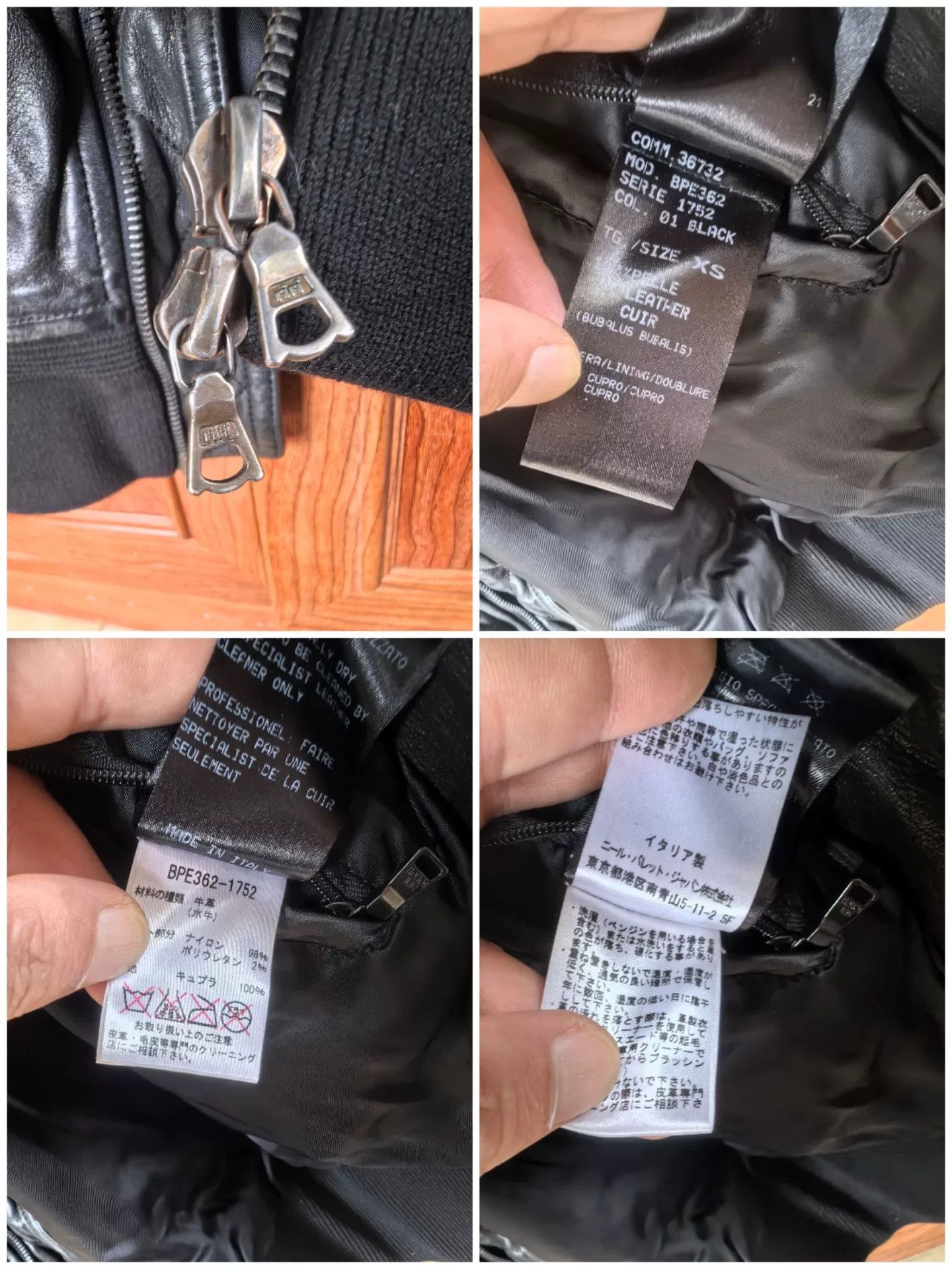 Neil Barrett Neil Barrett MA1 Buffalo Leather Jacket XS Size US XS / EU 42 / 0 - 8 Thumbnail
