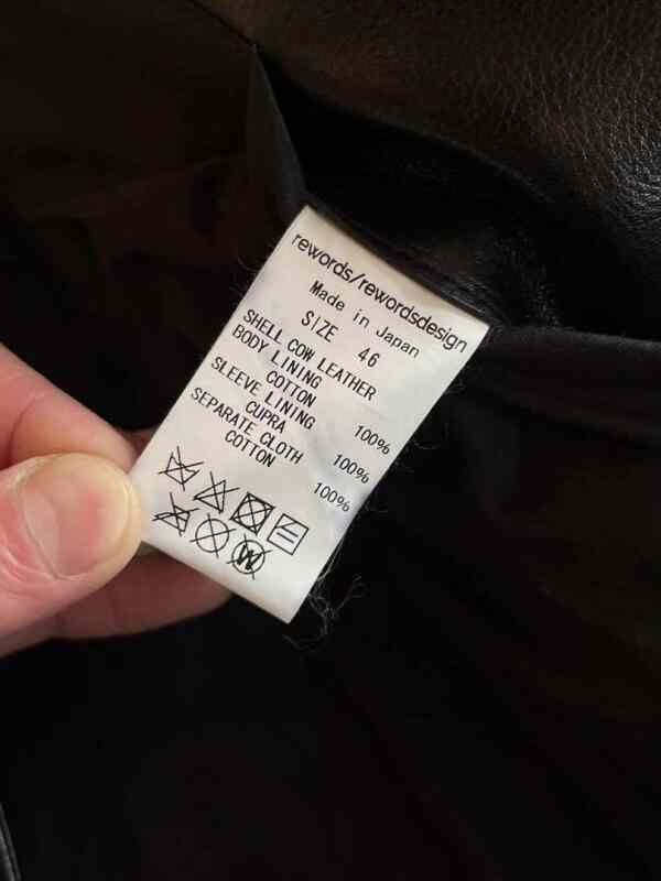 FrizmWORKS rewordsdesign Calf Leather Motorcycle Jacket Size US S / EU 44-46 / 1 - 7 Thumbnail
