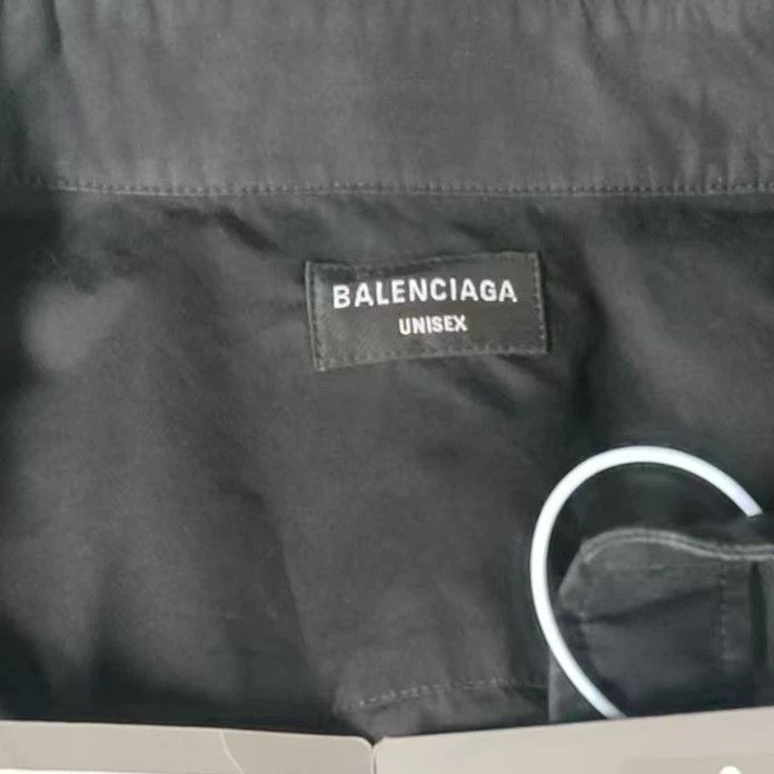 Balenciaga Balenciaga Black NASA Embroidery Long Sleeve Shirt Size US M / EU 48-50 / 2 - 9 Thumbnail