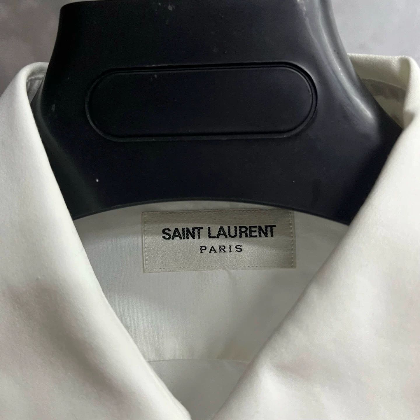 Saint Laurent Paris Saint Laurent Classic White Lapel Shirt Size US M / EU 48-50 / 2 - 3 Thumbnail