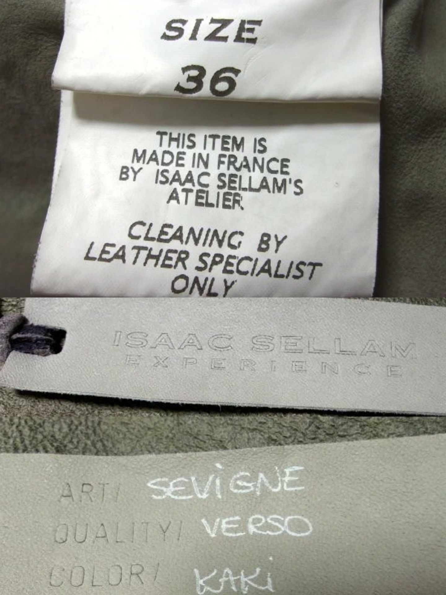 Isaac Sellam Experience ISAAC SELLAM Women's Leather Jacket Size 36 Size XS / US 0-2 / IT 36-38 - 9 Thumbnail