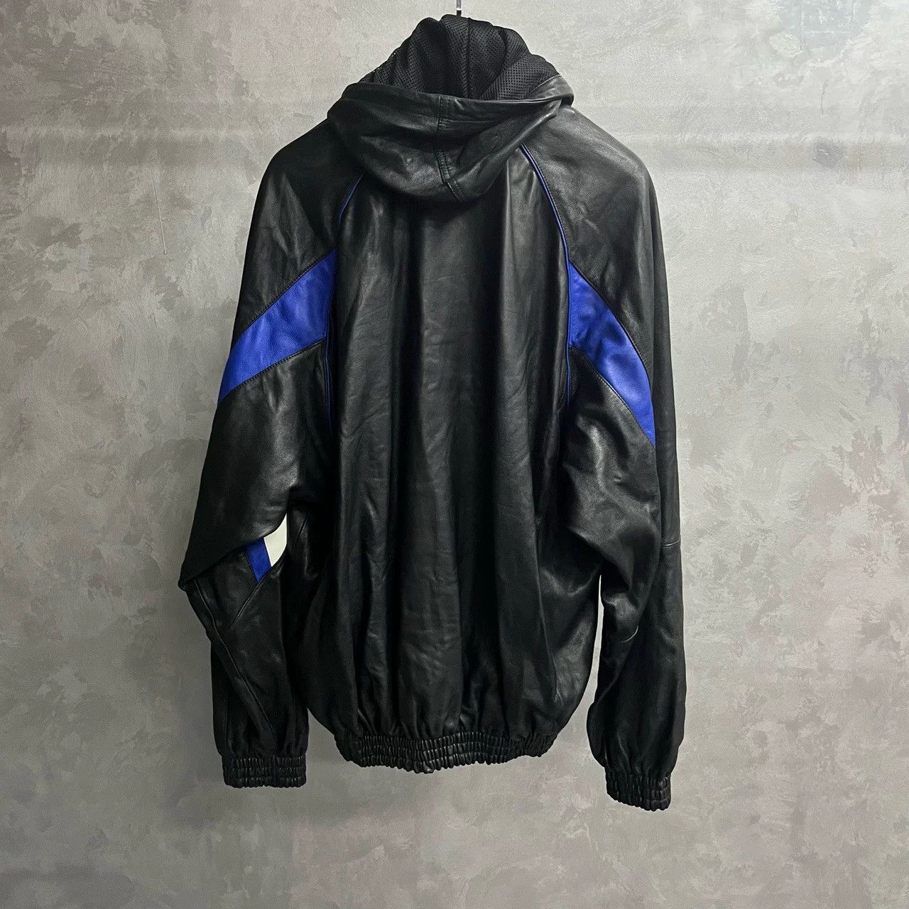 Balenciaga Balenciaga Colorblock Logo Hooded Leather Jacket Size US M / EU 48-50 / 2 - 4 Thumbnail