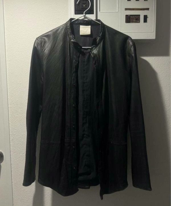 Julius JULIUS 2004AW Leather Shirt Size US S / EU 44-46 / 1 - 3 Thumbnail