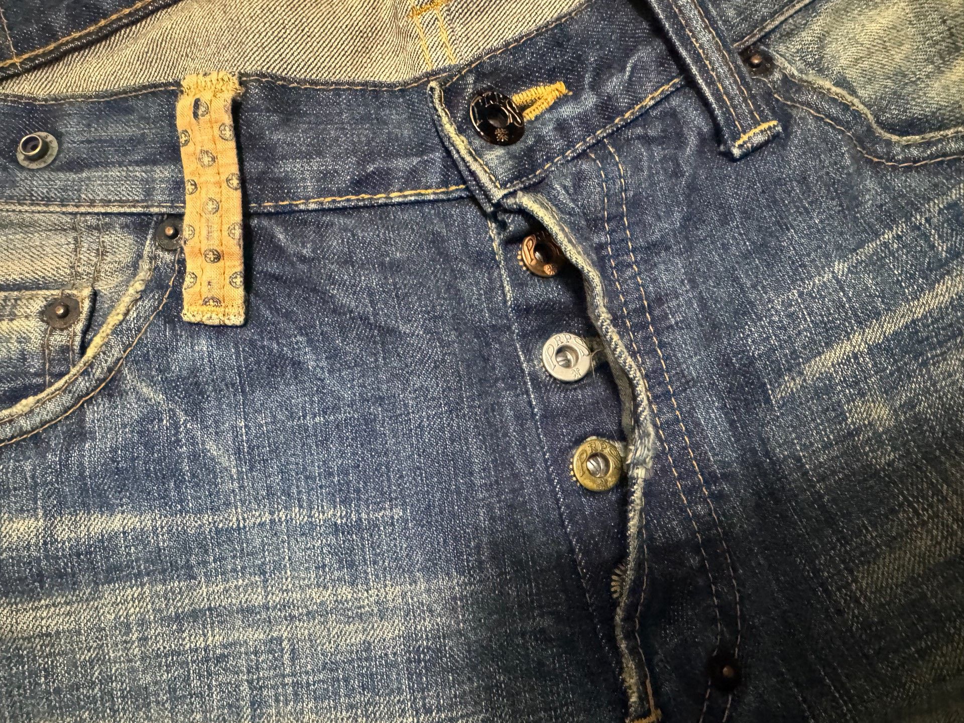 Purple Brand Snow Wash Indigo Denim Jeans Size US 32 / EU 48 - 8 Thumbnail