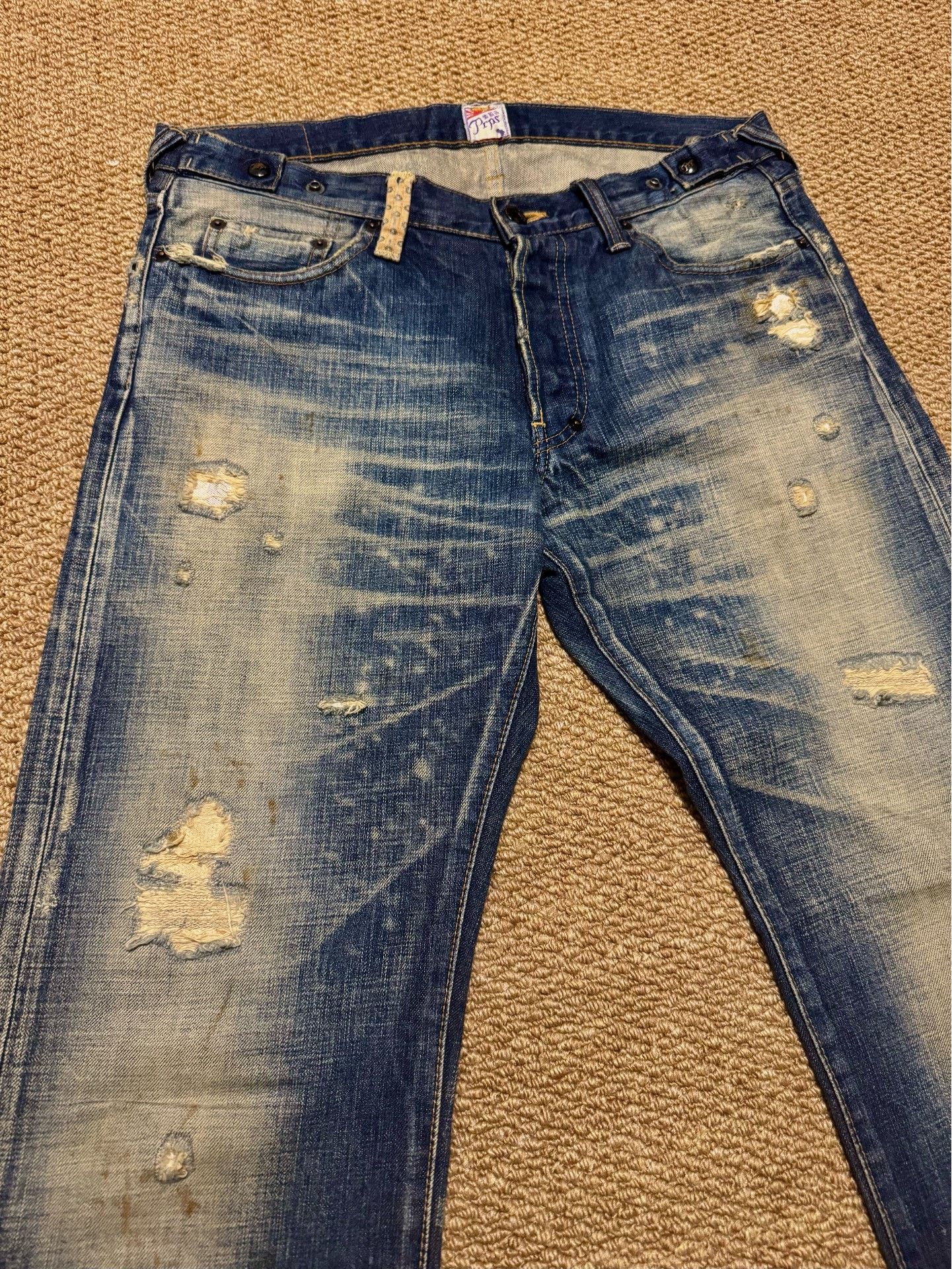 Purple Brand Snow Wash Indigo Denim Jeans Size US 32 / EU 48 - 4 Thumbnail