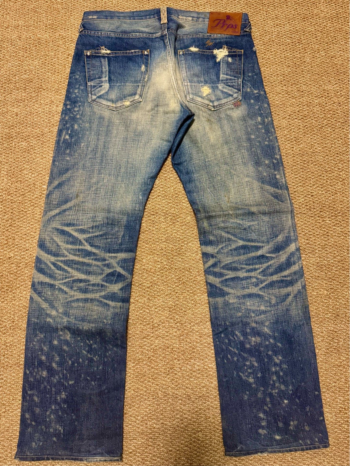 Purple Brand Snow Wash Indigo Denim Jeans Size US 32 / EU 48 - 2 Thumbnail