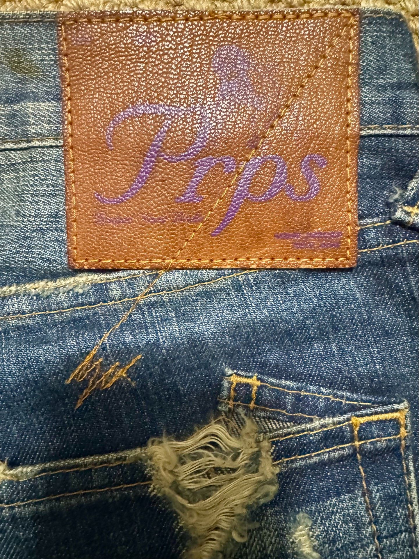 Purple Brand Snow Wash Indigo Denim Jeans Size US 32 / EU 48 - 5 Thumbnail
