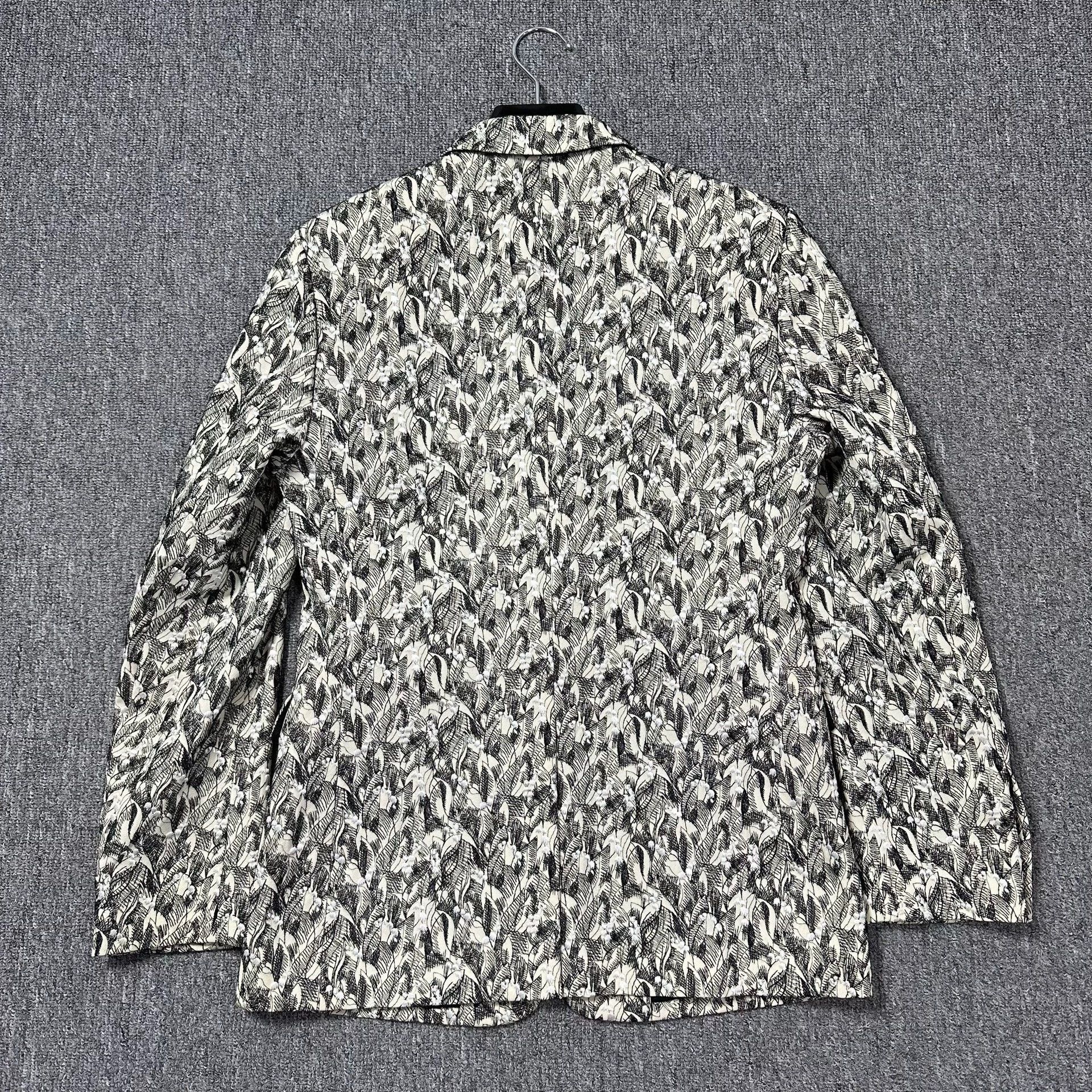 Dior Black and White Patterned Blazer Size US M / EU 48-50 / 2 - 4 Thumbnail
