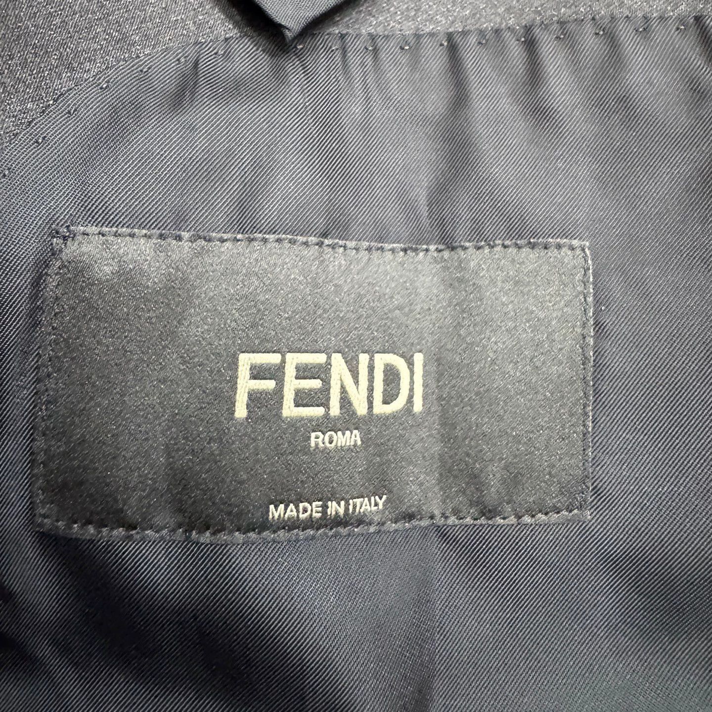 Fendi Black Formal Blazer with Satin Lapel Size US M / EU 48-50 / 2 - 2 Thumbnail