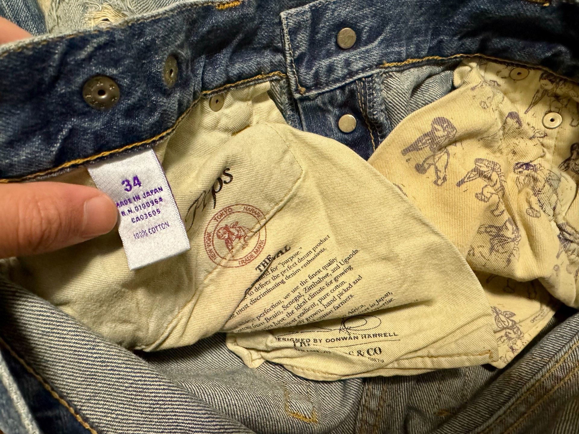 Ralph Lauren Purple Label Props Purple Denim Pants Size US 34 / EU 50 - 6 Thumbnail