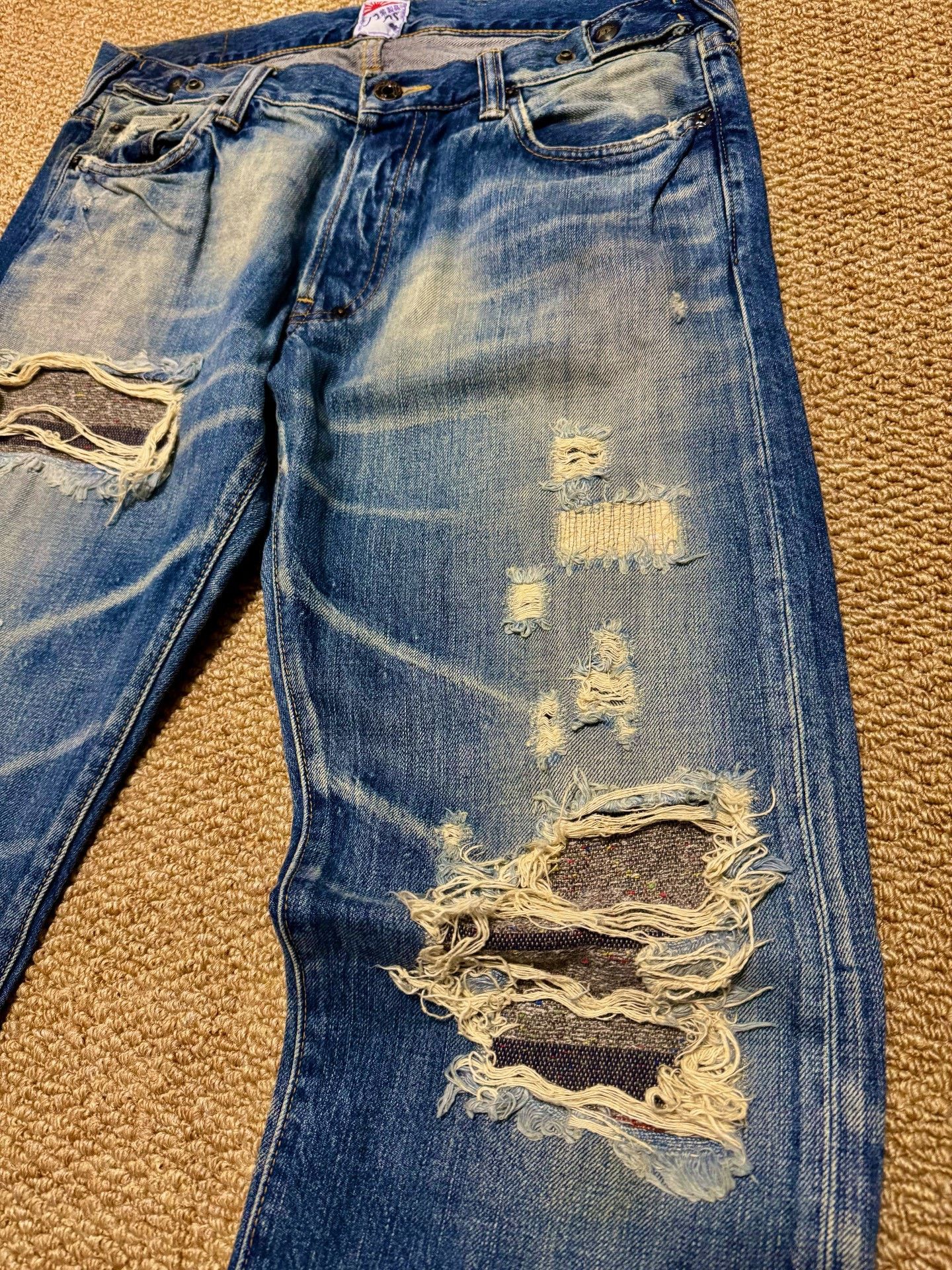 Ralph Lauren Purple Label Props Purple Denim Pants Size US 34 / EU 50 - 3 Thumbnail