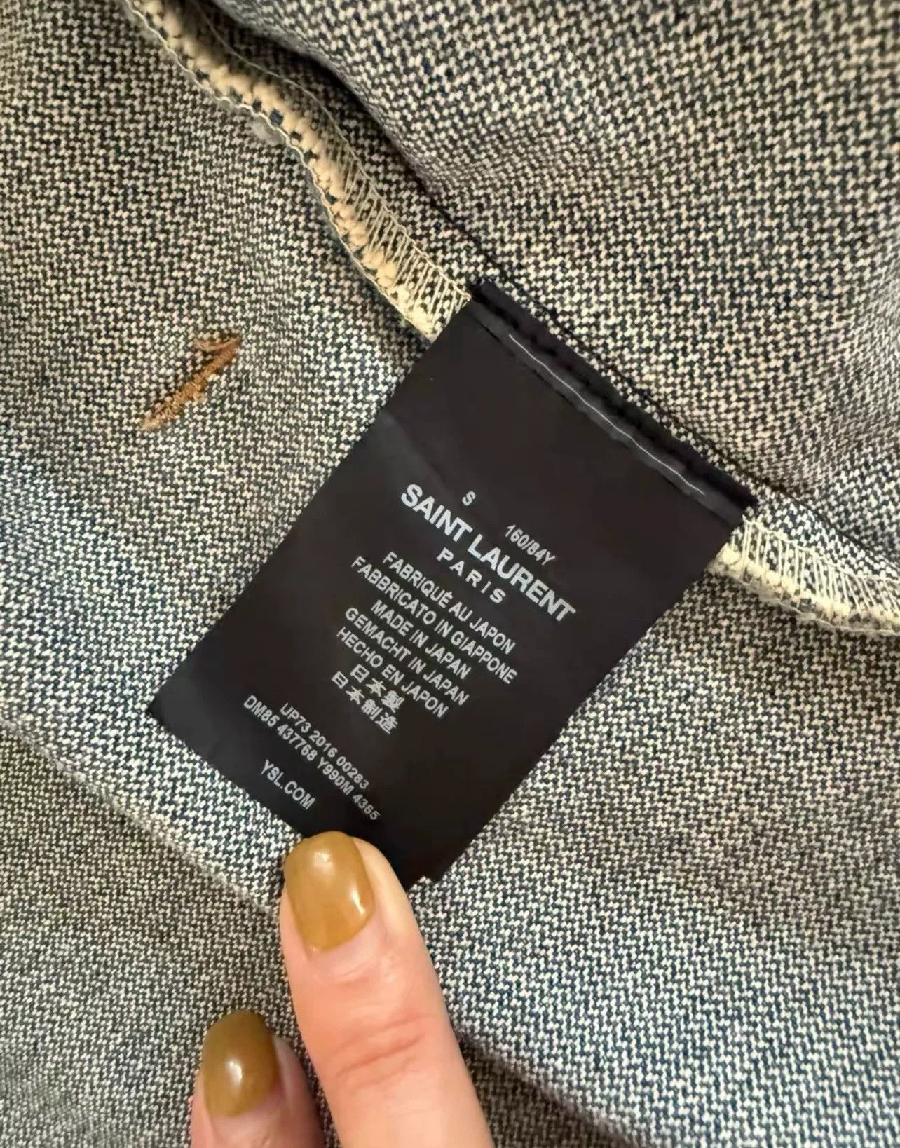 Saint Laurent Paris Saint Laurent Blue Denim Jacket Size S / US 4 / IT 40 - 4 Thumbnail