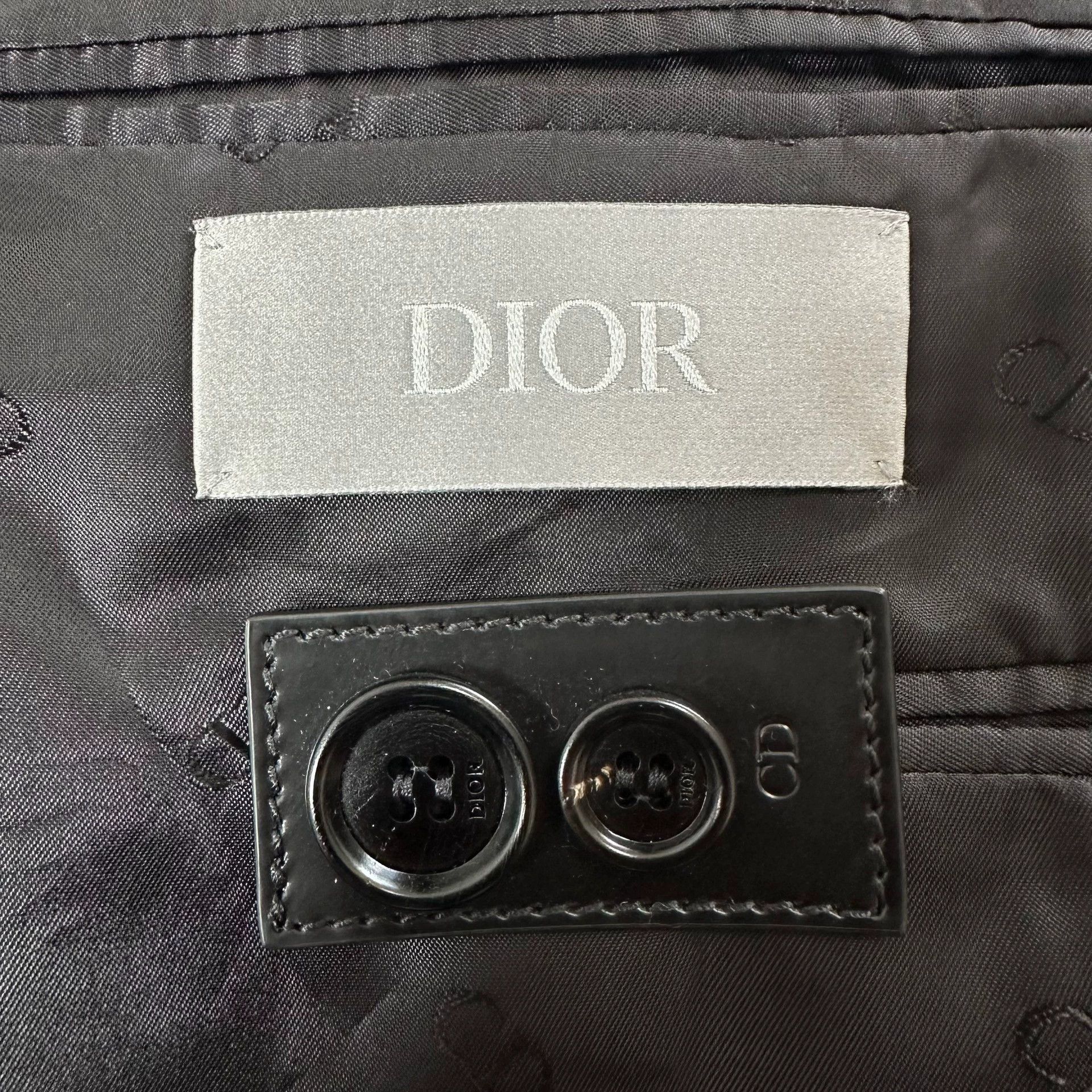 Dior Black Patterned Formal Blazer Size US M / EU 48-50 / 2 - 7 Thumbnail