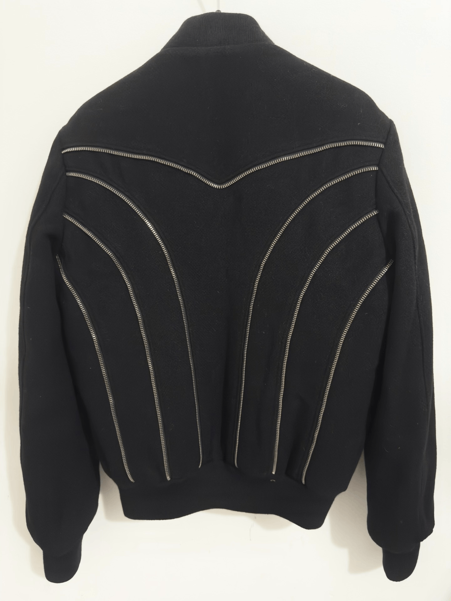 Saint Laurent Paris Saint Laurent Multi-Zipper Wool Baseball Jacket Size US S / EU 44-46 / 1 - 2 Thumbnail