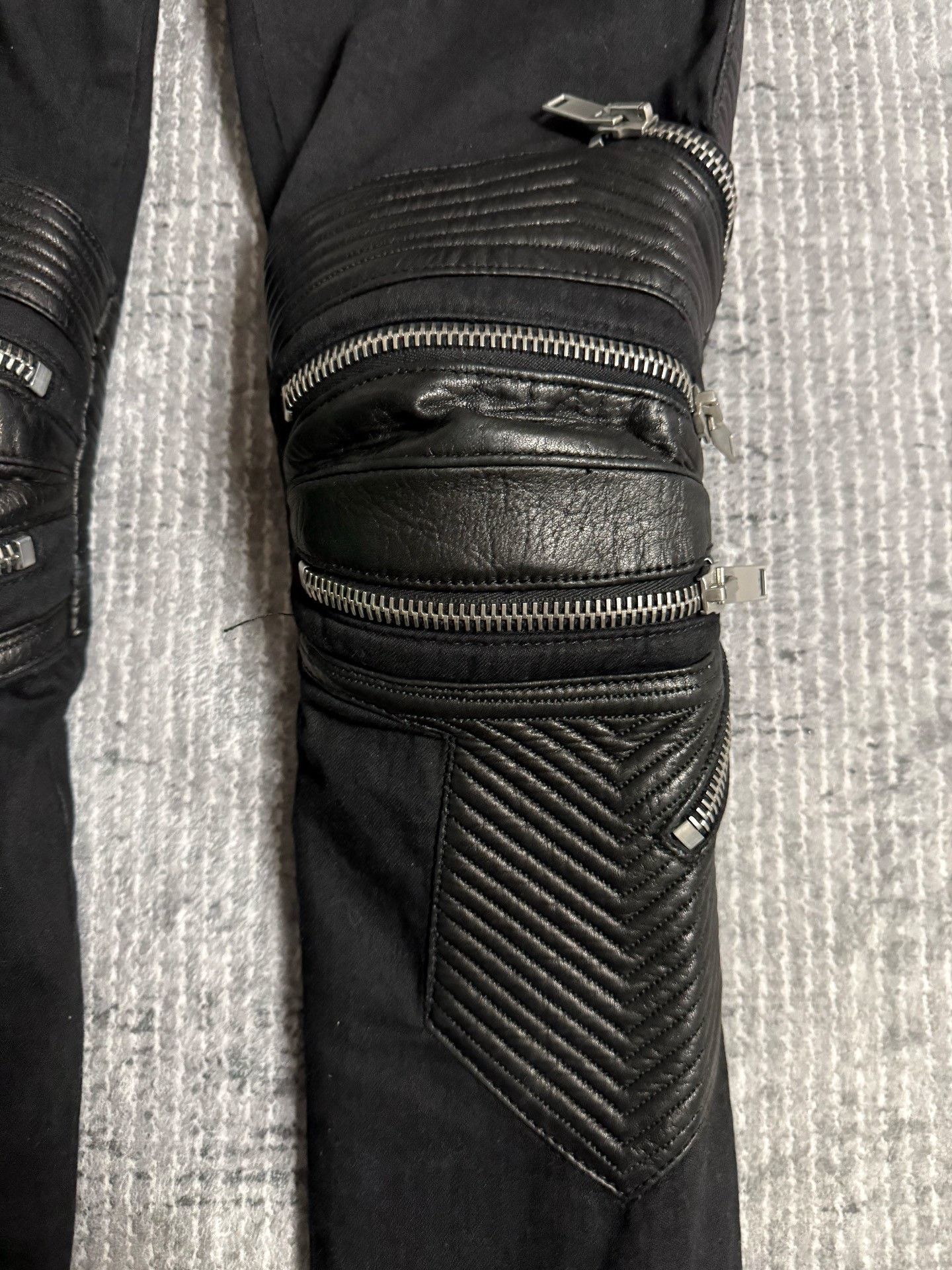 Saint Laurent Paris Saint Laurent D08 Black Biker Jeans Size US 27 - 6 Thumbnail