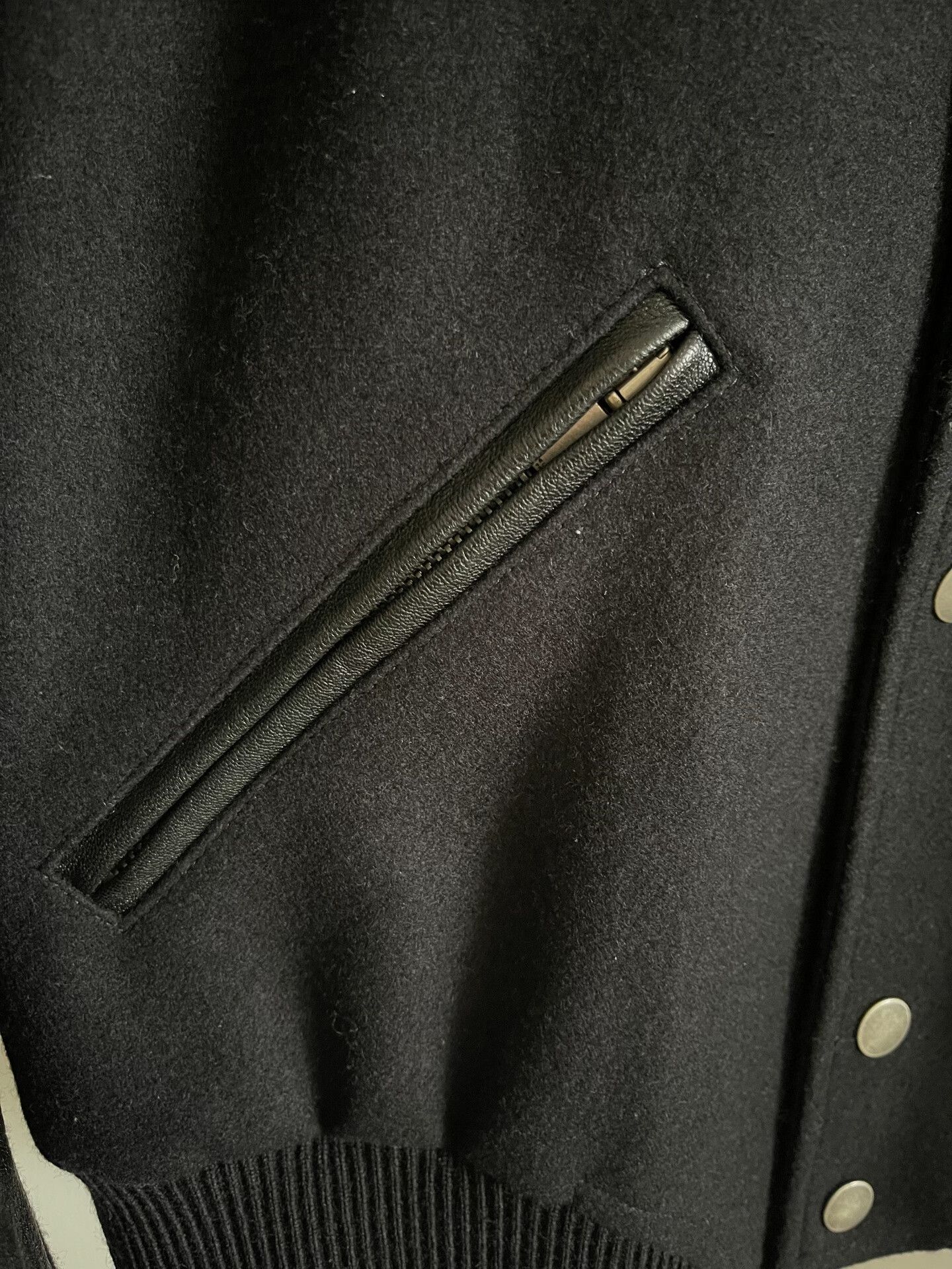 Saint Laurent Paris Saint Laurent Leather Sleeve HEAVEN Jacket Size US S / EU 44-46 / 1 - 6 Thumbnail