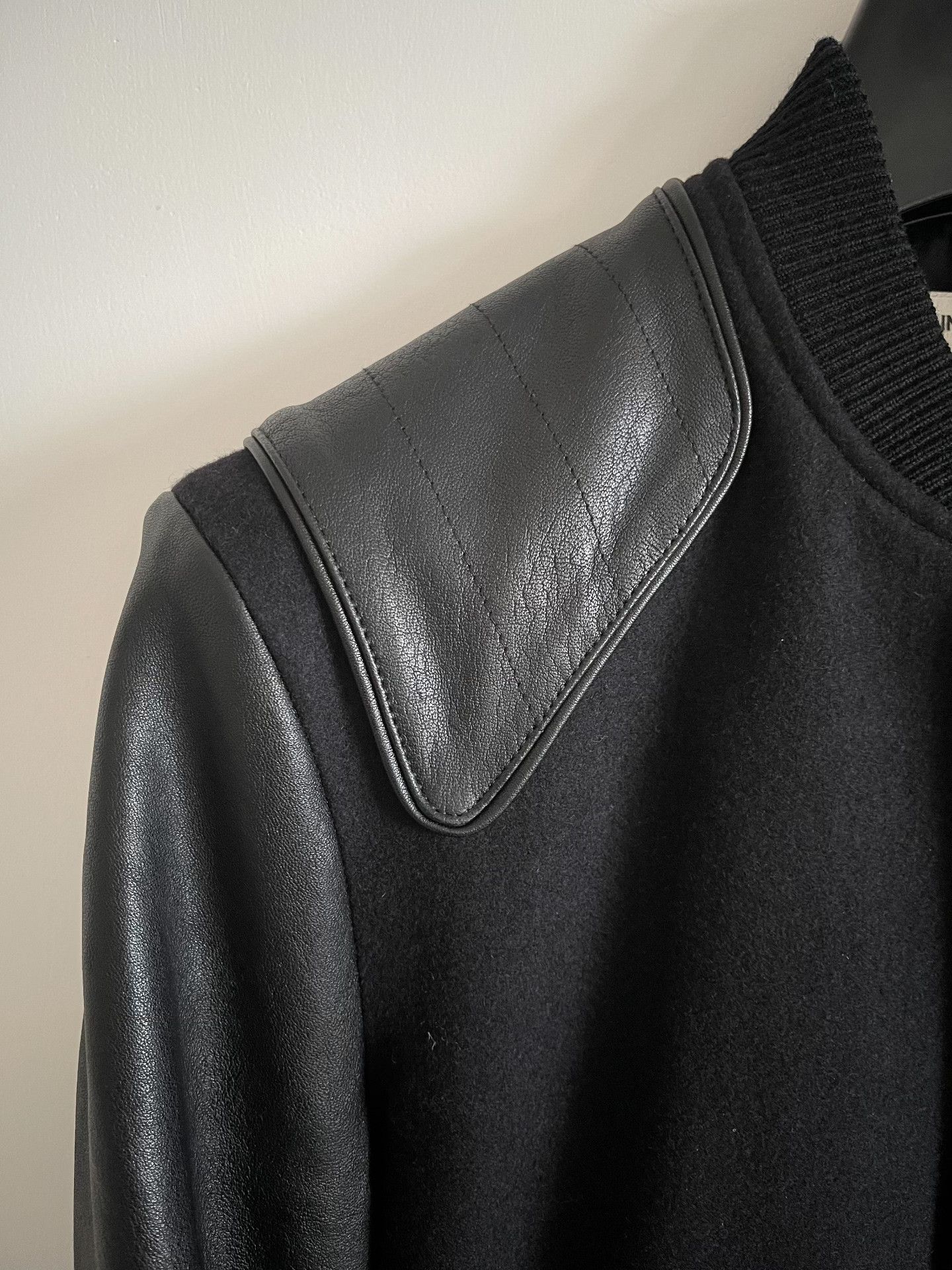 Saint Laurent Paris Saint Laurent Leather Sleeve HEAVEN Jacket Size US S / EU 44-46 / 1 - 4 Thumbnail