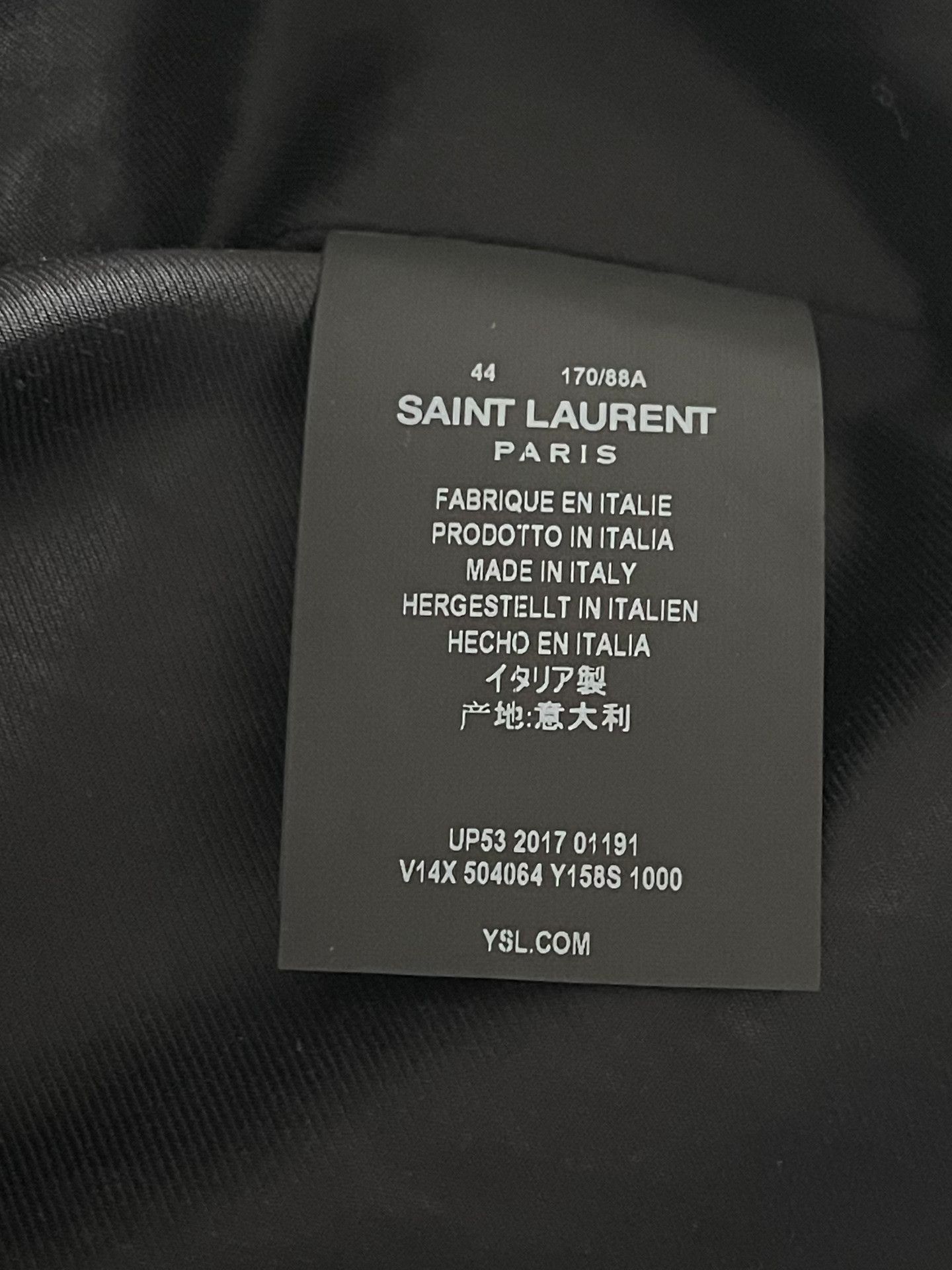 Saint Laurent Paris Saint Laurent Leather Sleeve HEAVEN Jacket Size US S / EU 44-46 / 1 - 7 Thumbnail