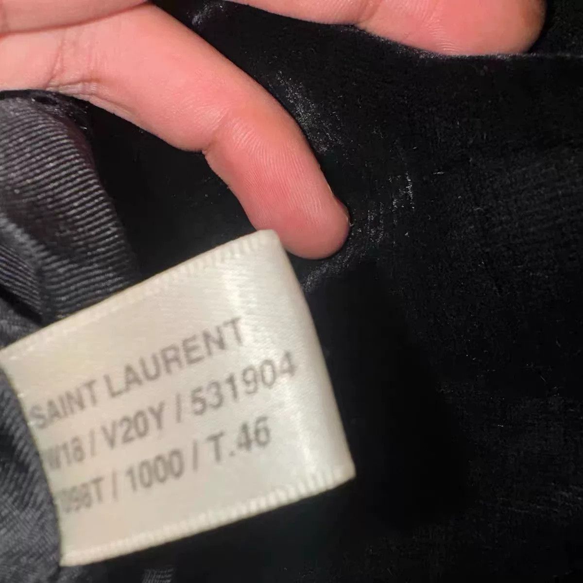 Saint Laurent Paris Saint Laurent Velvet Embroidered Jacket Size US S / EU 44-46 / 1 - 4 Thumbnail