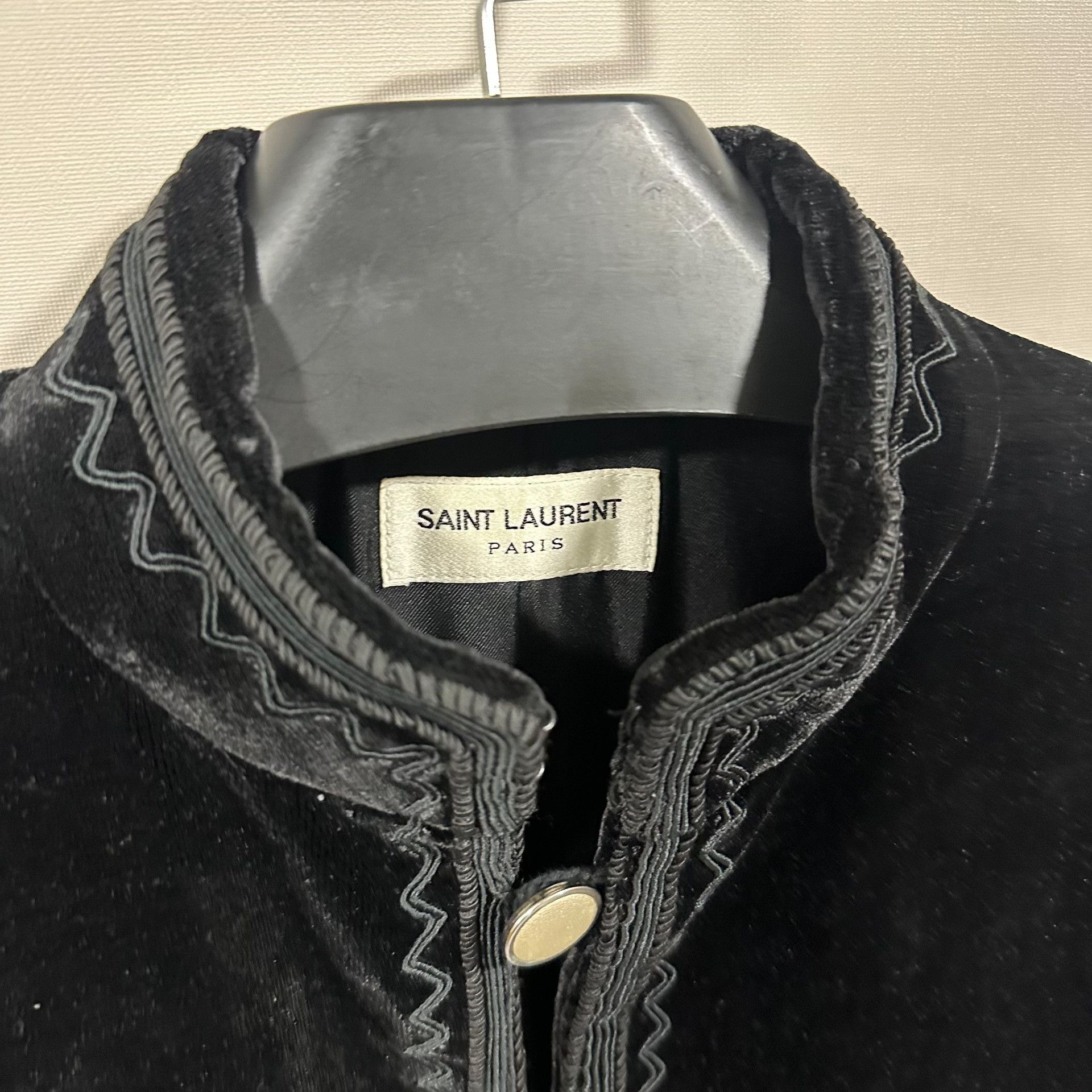 Saint Laurent Paris Saint Laurent Velvet Embroidered Jacket Size US S / EU 44-46 / 1 - 3 Thumbnail