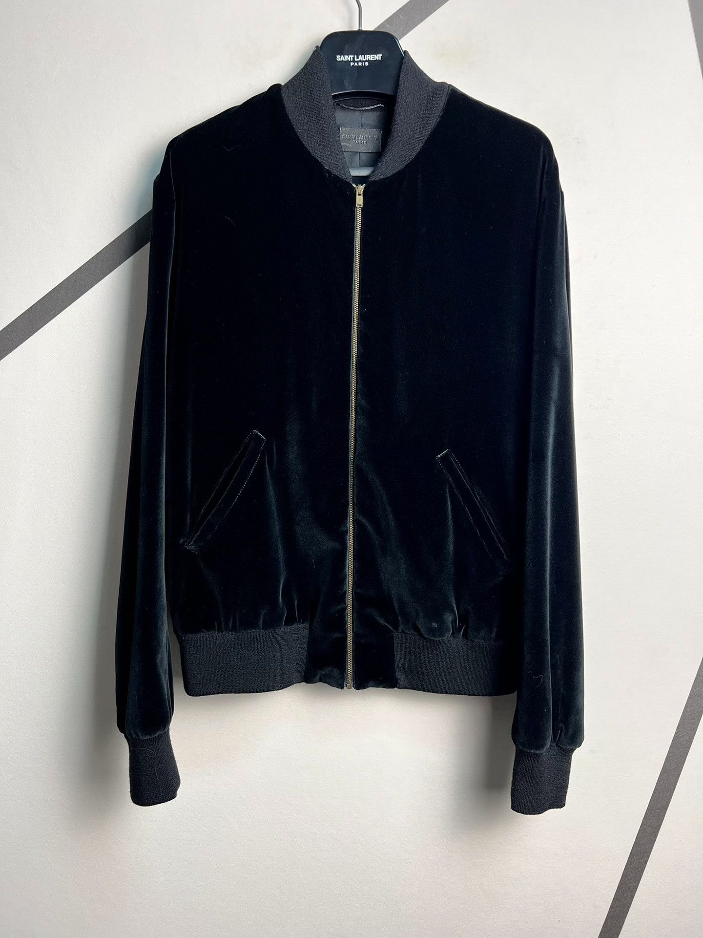 Saint Laurent Paris Saint Laurent Black Velvet Music Note Jacket Size US S / EU 44-46 / 1 - 2 Thumbnail