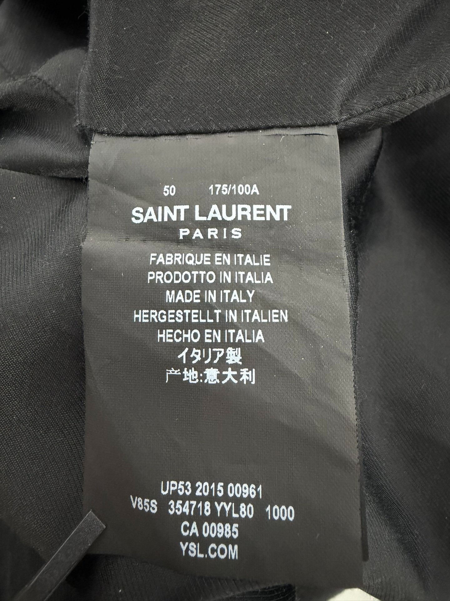 Saint Laurent Paris Saint Laurent Black White Varsity Jacket Size US M / EU 48-50 / 2 - 6 Thumbnail