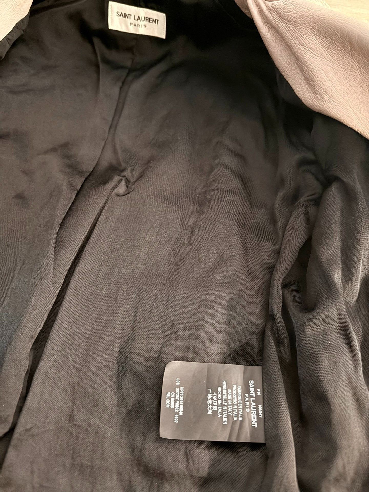 Saint Laurent Paris Saint Laurent Hedi Slimane 2015AW L01 Leather Jacket Size L / US 10 / IT 46 - 6 Thumbnail