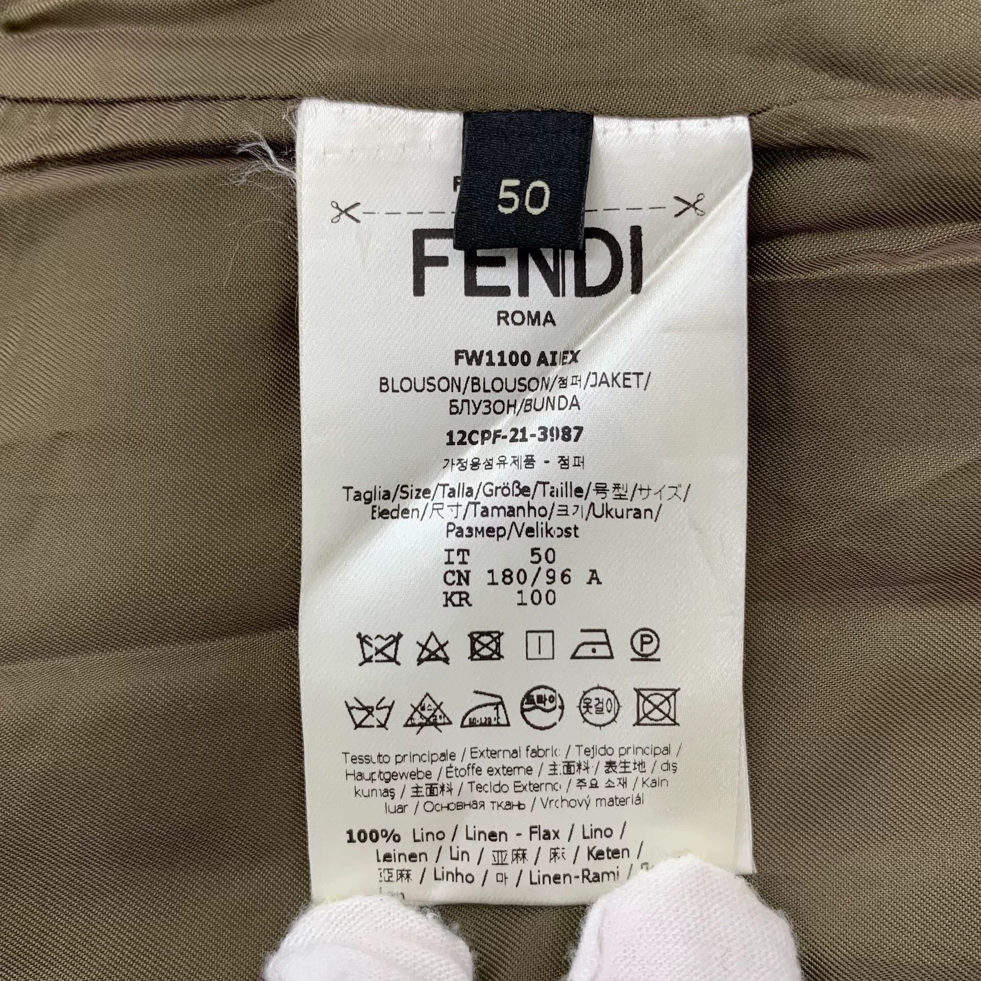 Fendi Fendi Linen Light Jacket L Men Size US L / EU 52-54 / 3 - 6 Thumbnail