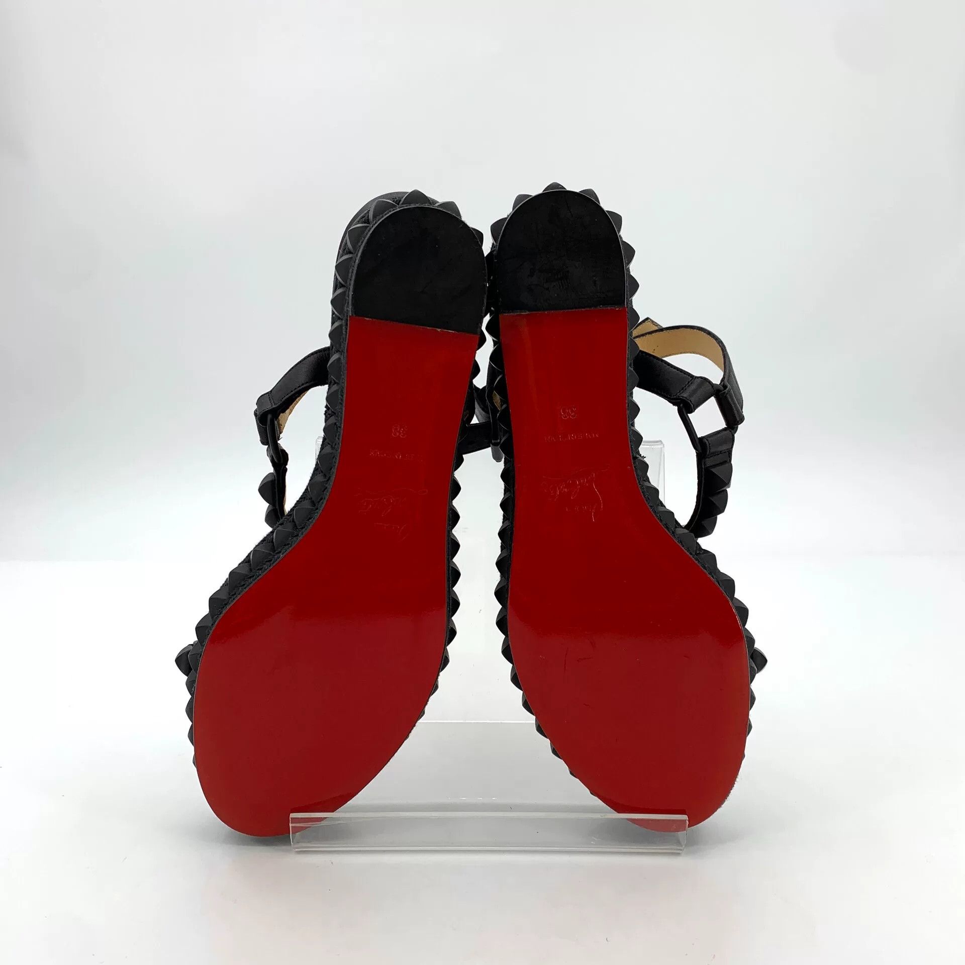 Christian Louboutin Christian Louboutin Black Sandals 38 Women Size US 7.5 / IT 37.5 - 5 Thumbnail