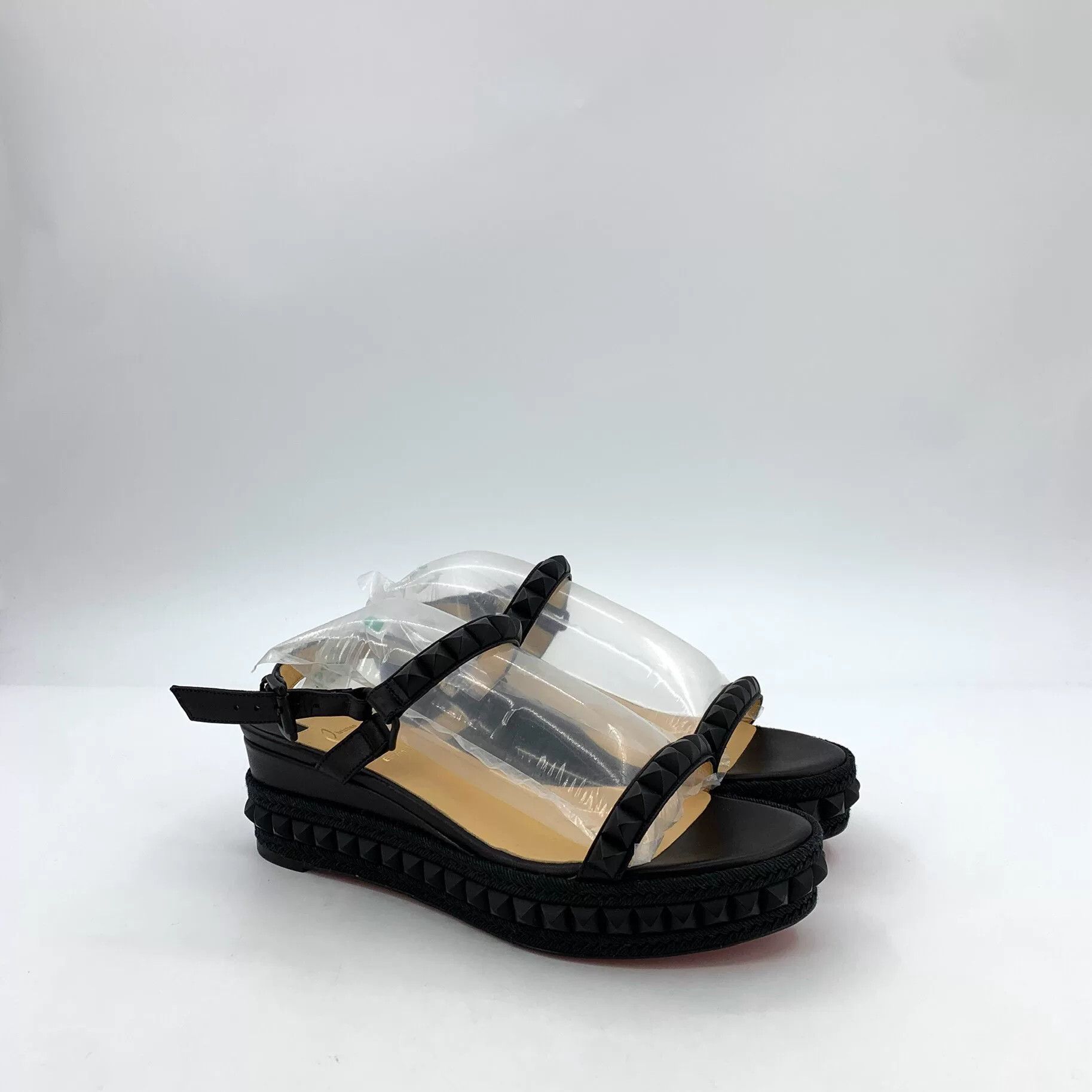 Christian Louboutin Christian Louboutin Black Sandals 38 Women Size US 7.5 / IT 37.5 - 2 Thumbnail