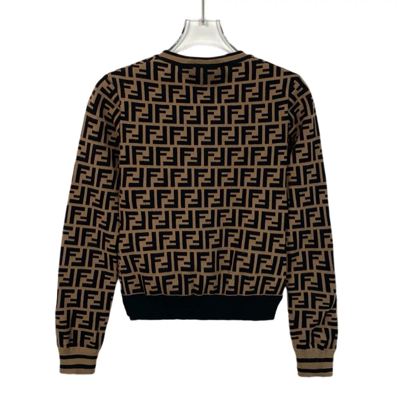 Fendi Fendi Retro Brown Sweater XS Women Size XS / US 0-2 / IT 36-38 - 2 Thumbnail