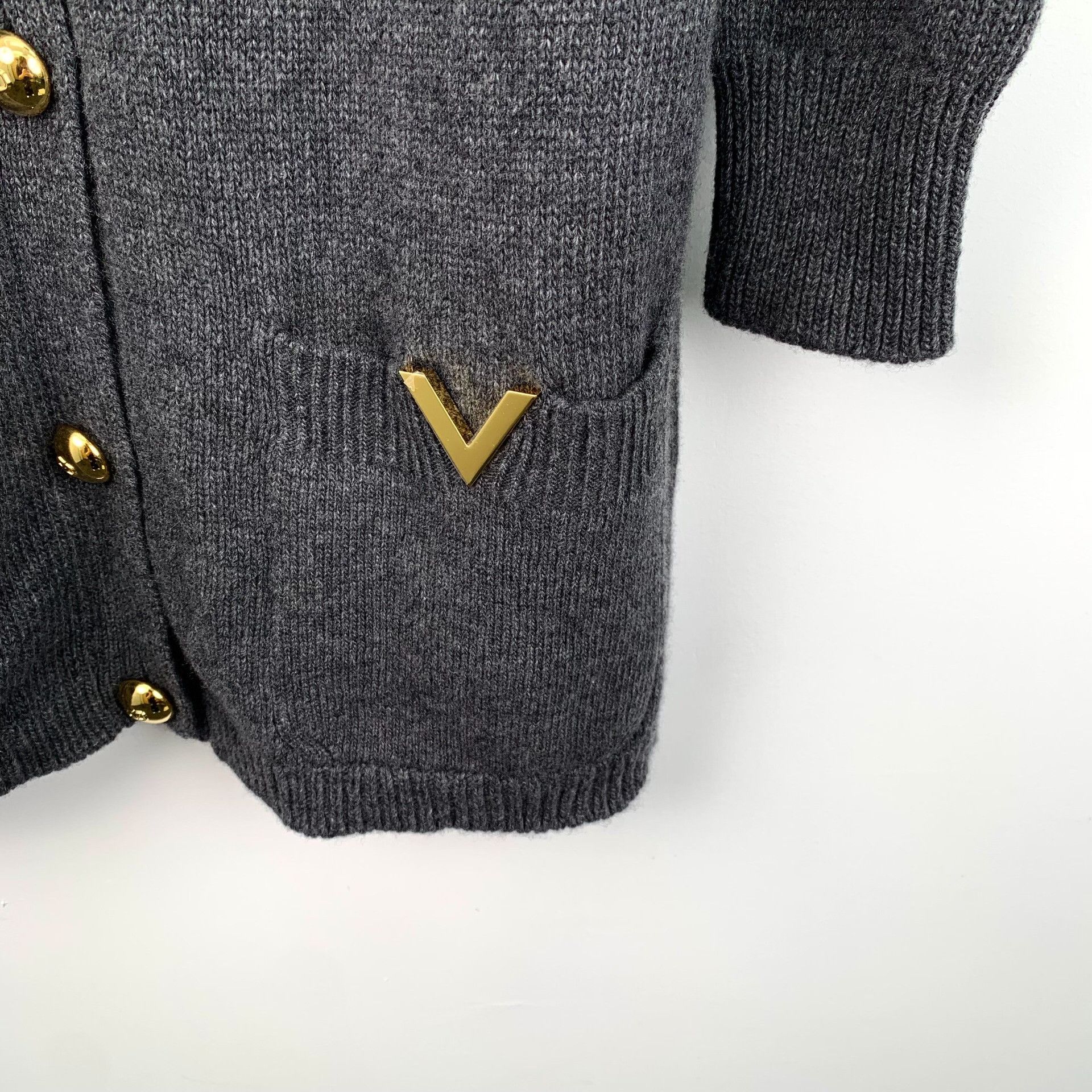 Valentino Valentino Gray Sweater S Women Size S / US 4 / IT 40 - 4 Thumbnail