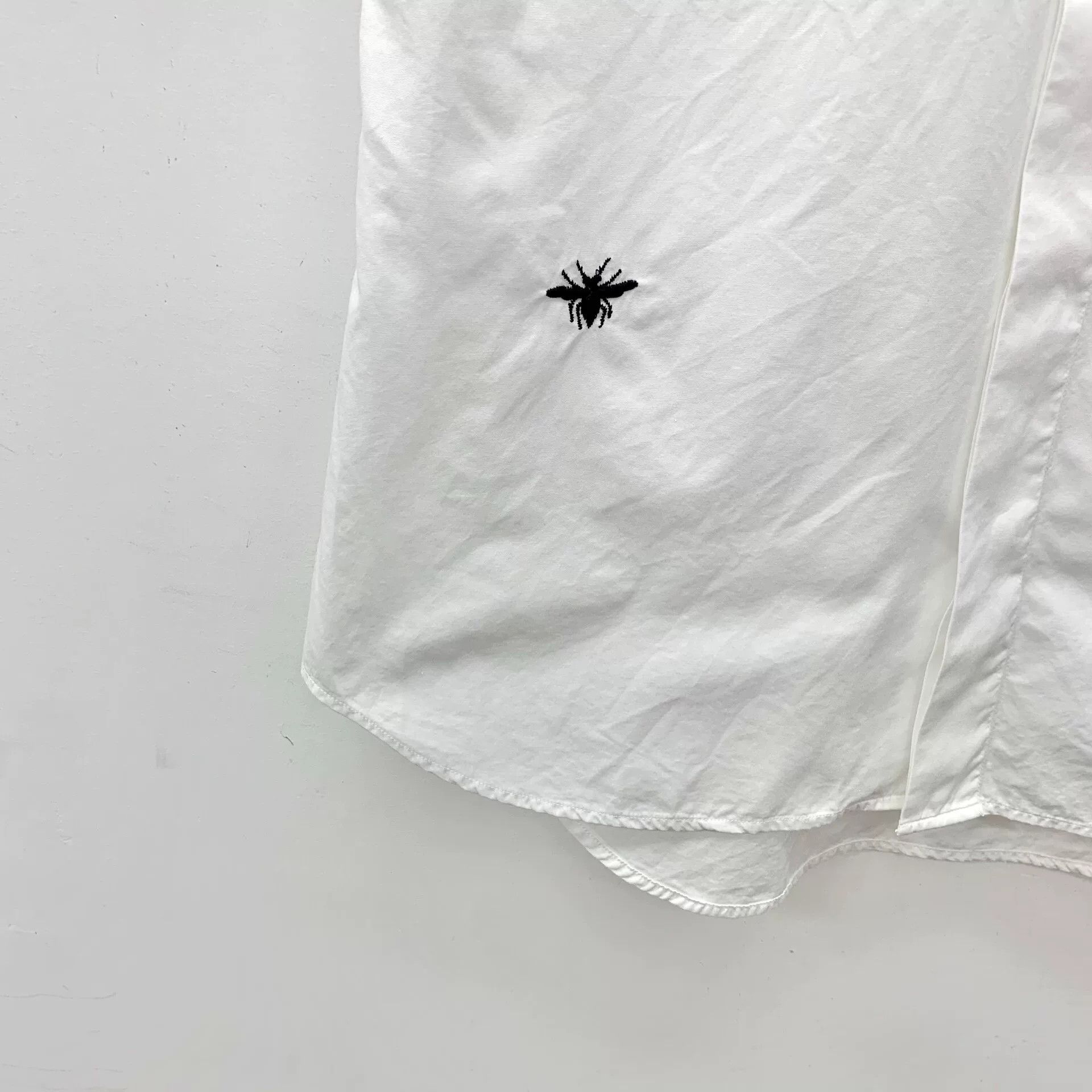 Dior Dior Cotton Embroidered White Button Up S Women Size S / US 4 / IT 40 - 4 Thumbnail