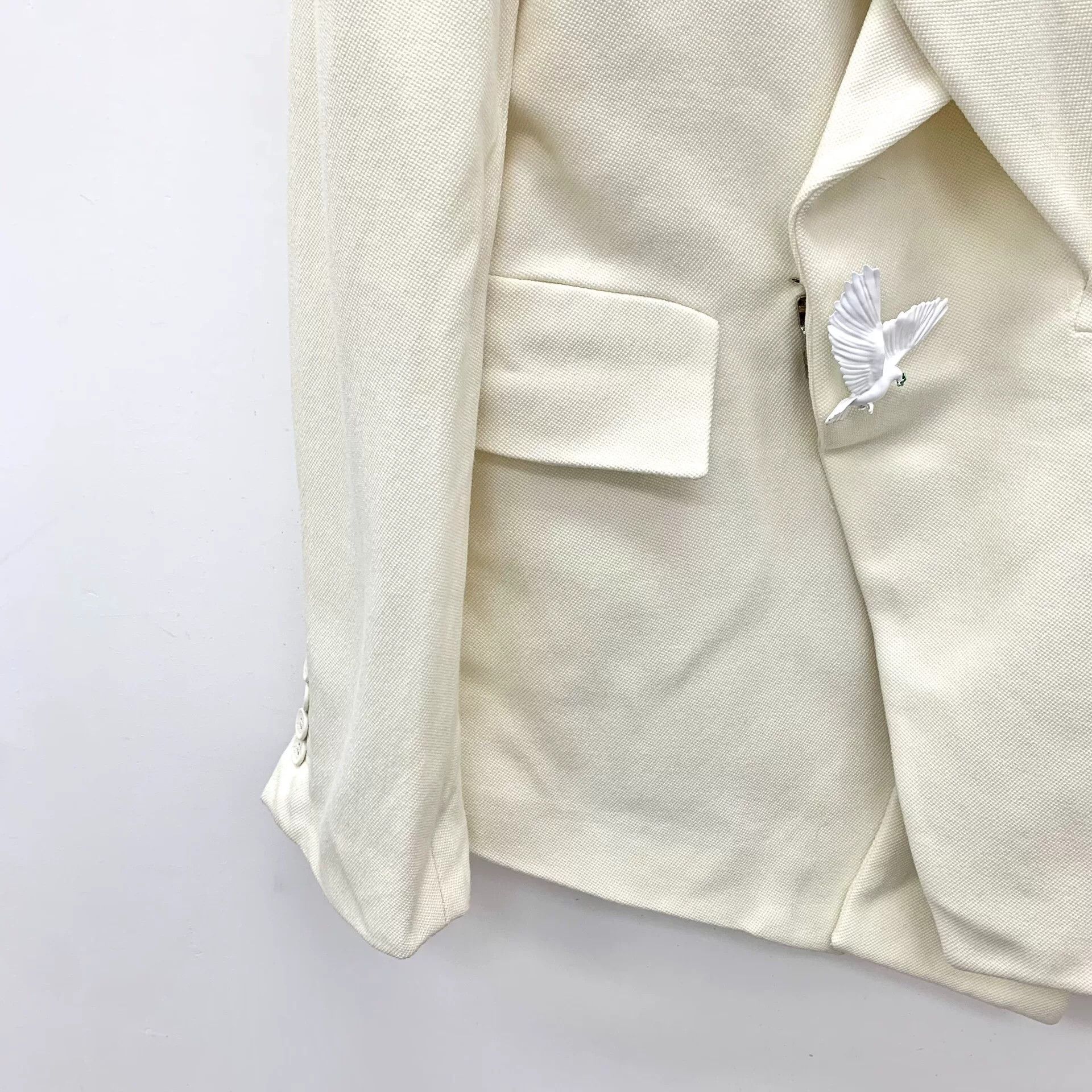 Louis Vuitton Louis Vuitton White Suit XL Men Size 40R - 4 Thumbnail