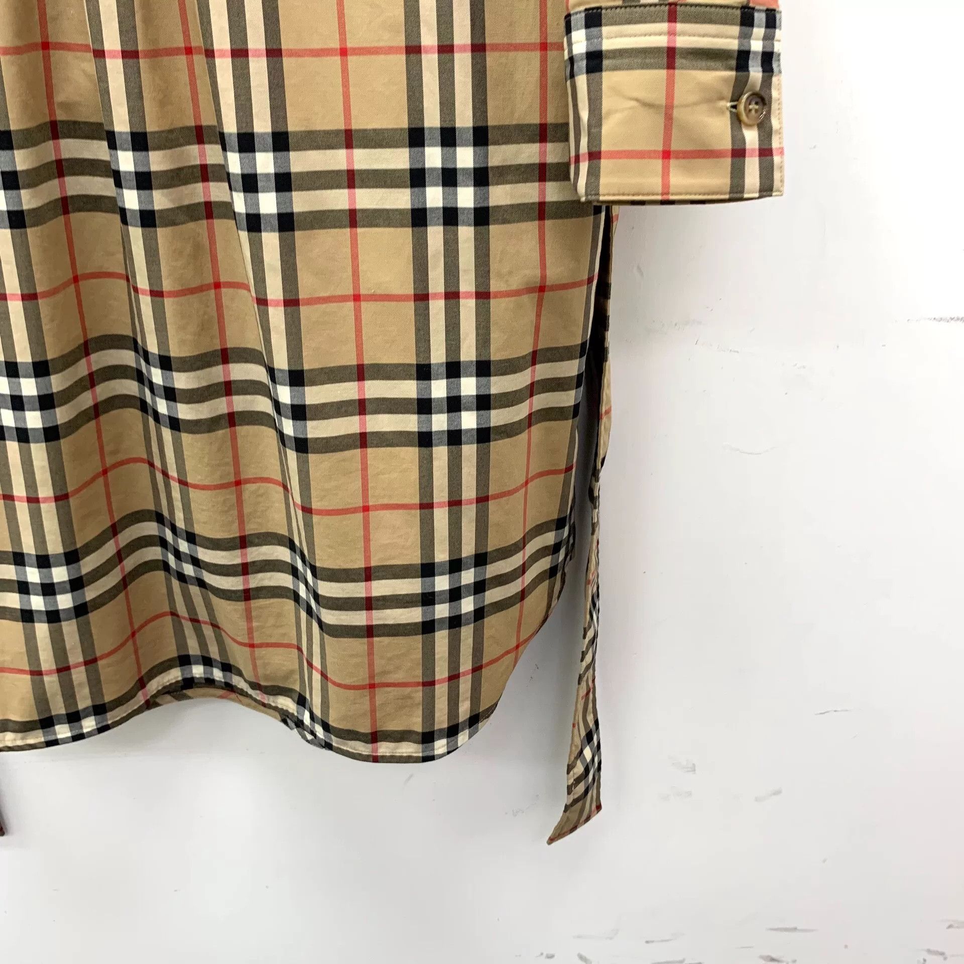 Burberry Burberry Cotton Plaid Brown Dress S Women Size S / US 4 / IT 40 - 5 Thumbnail