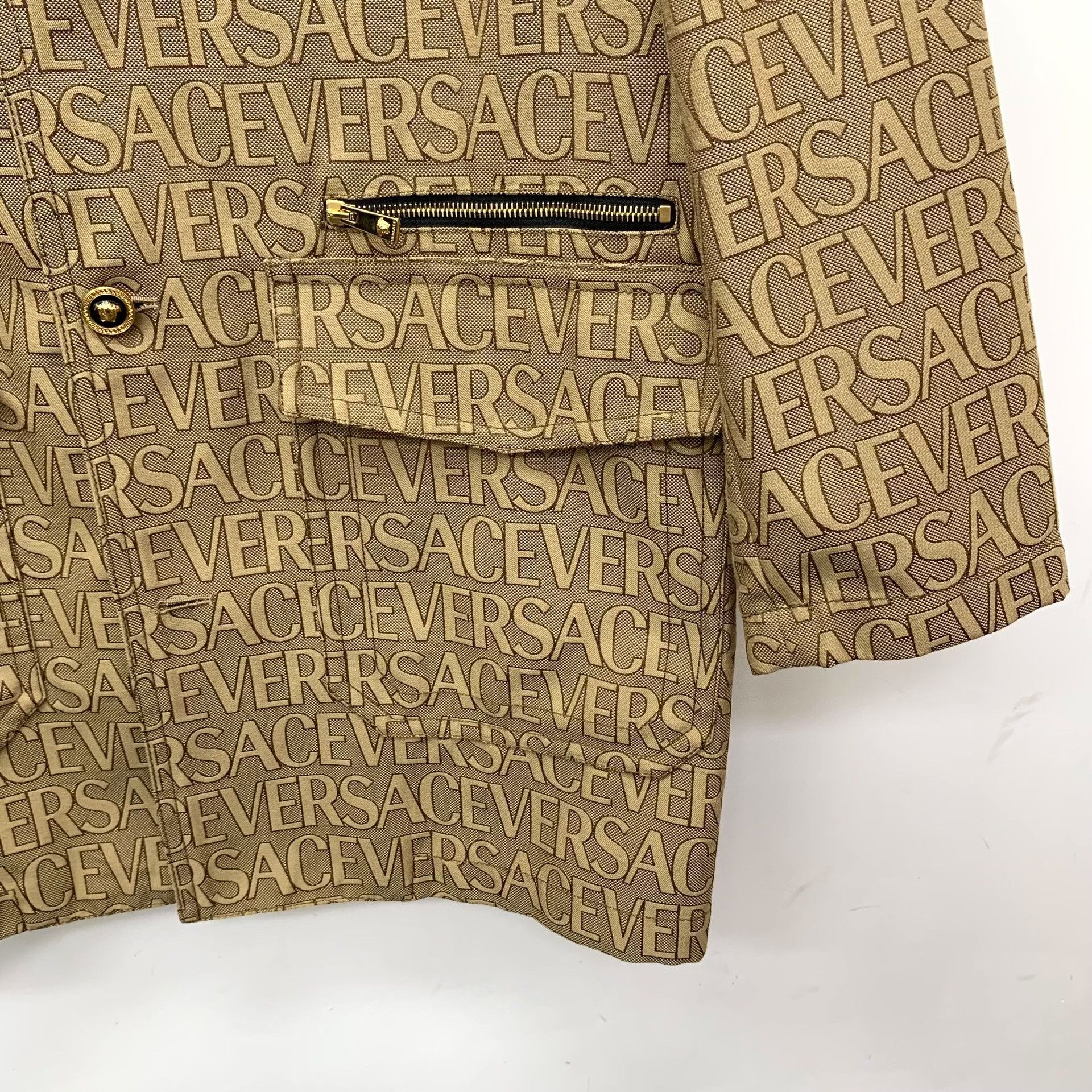 Versace Versace Retro Brown Light Jacket XL Men Size US XL / EU 56 / 4 - 4 Thumbnail