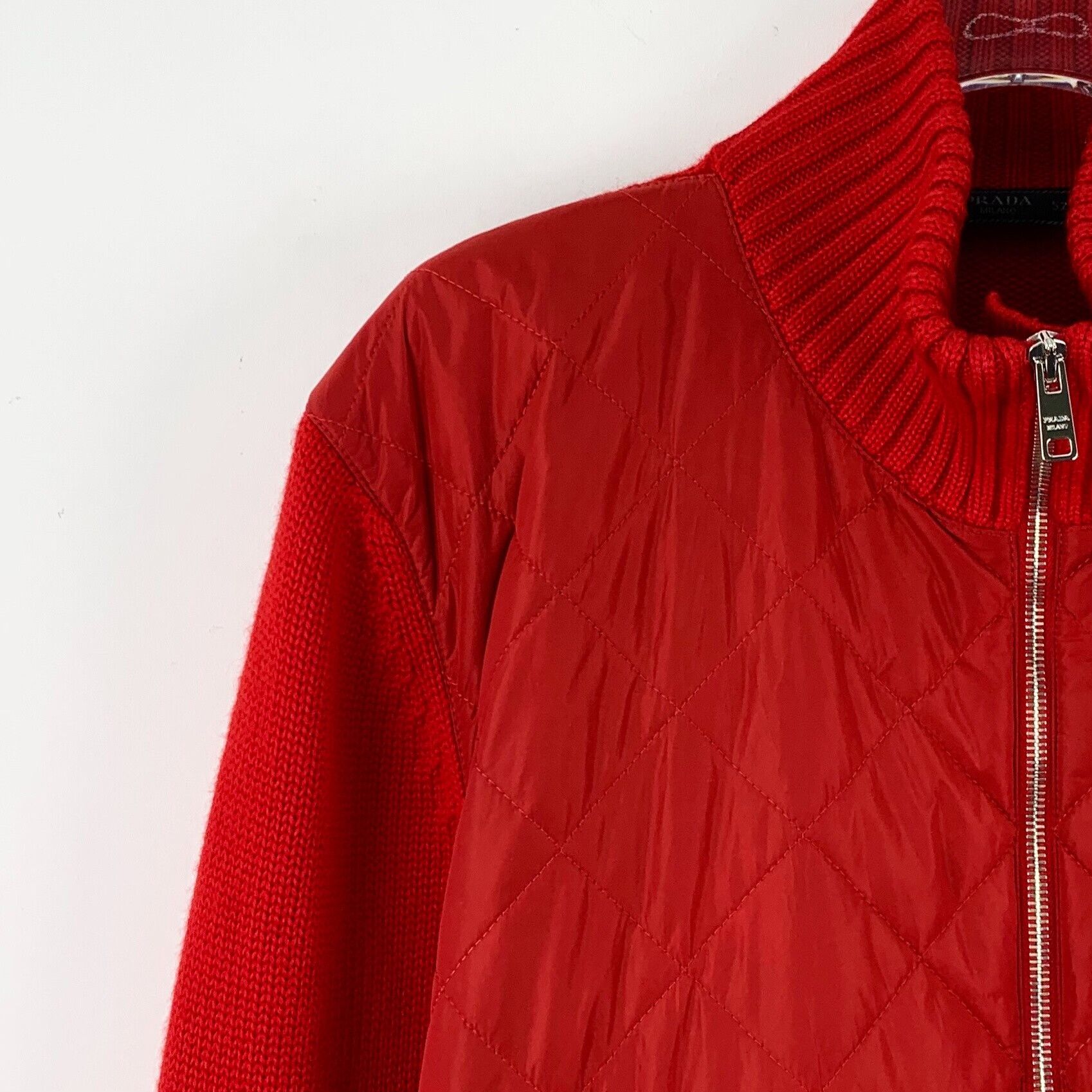 Prada Prada Wool Plaid Red Sweater L Women Size L / US 10 / IT 46 - 3 Thumbnail