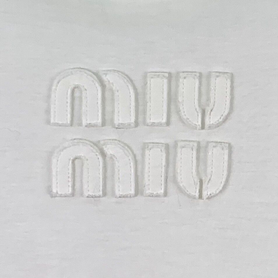 Miu Miu Miu Miu Retro White T-Shirt S Women Size S / US 4 / IT 40 - 4 Thumbnail