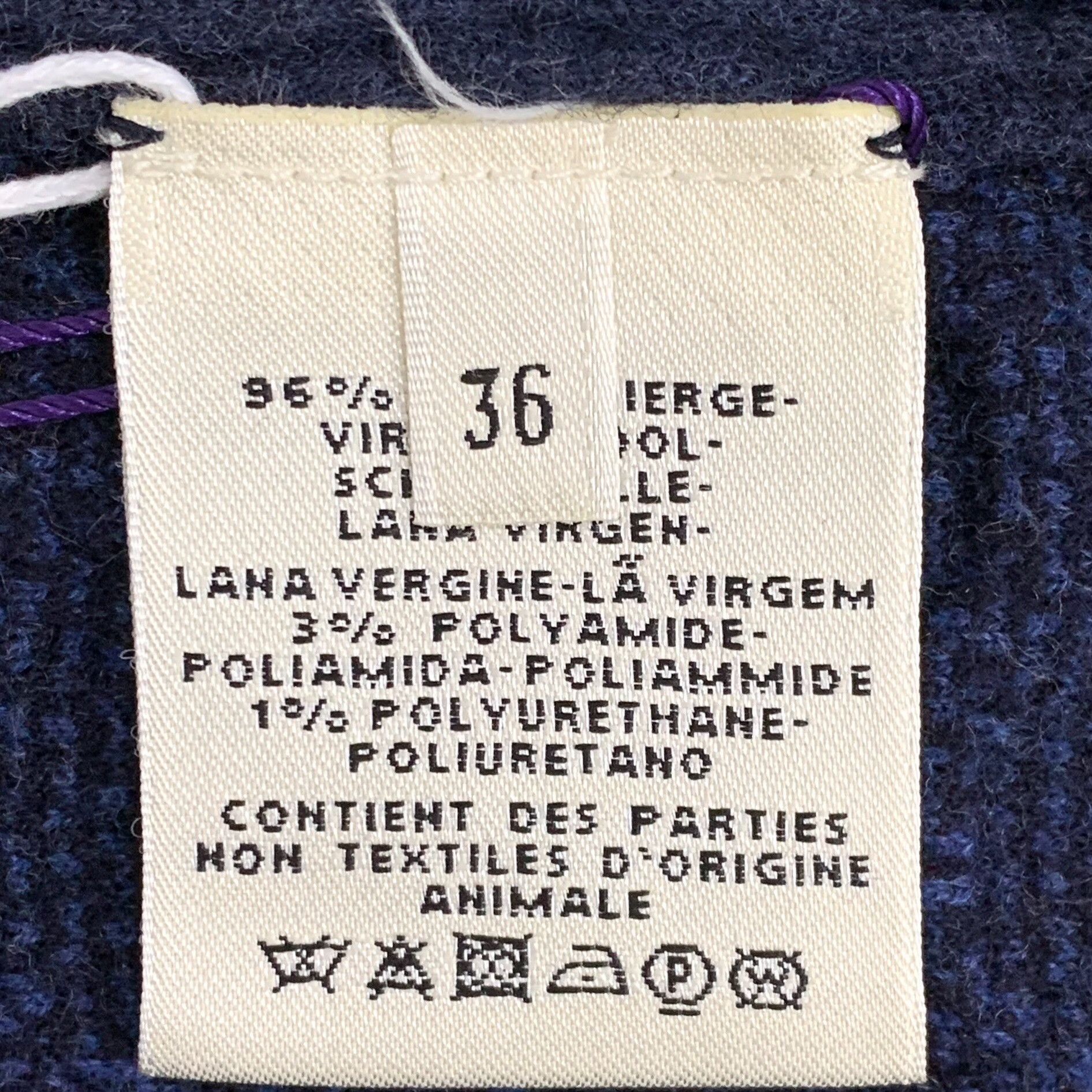 Hermes Hermes Wool Blue Sweater XS Women Size XS / US 0-2 / IT 36-38 - 6 Thumbnail